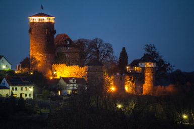 Burg-Trendelburg-nacht