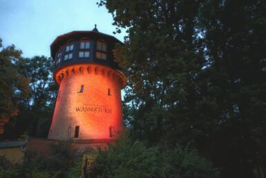 Alter Wasserturm Thale_nacht